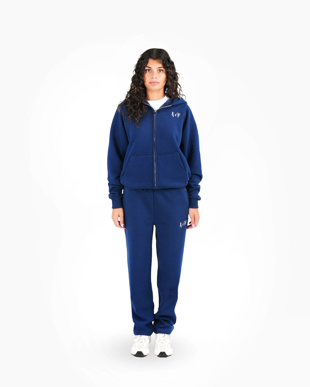 Basic Navy Blue ZIP-Hoodie