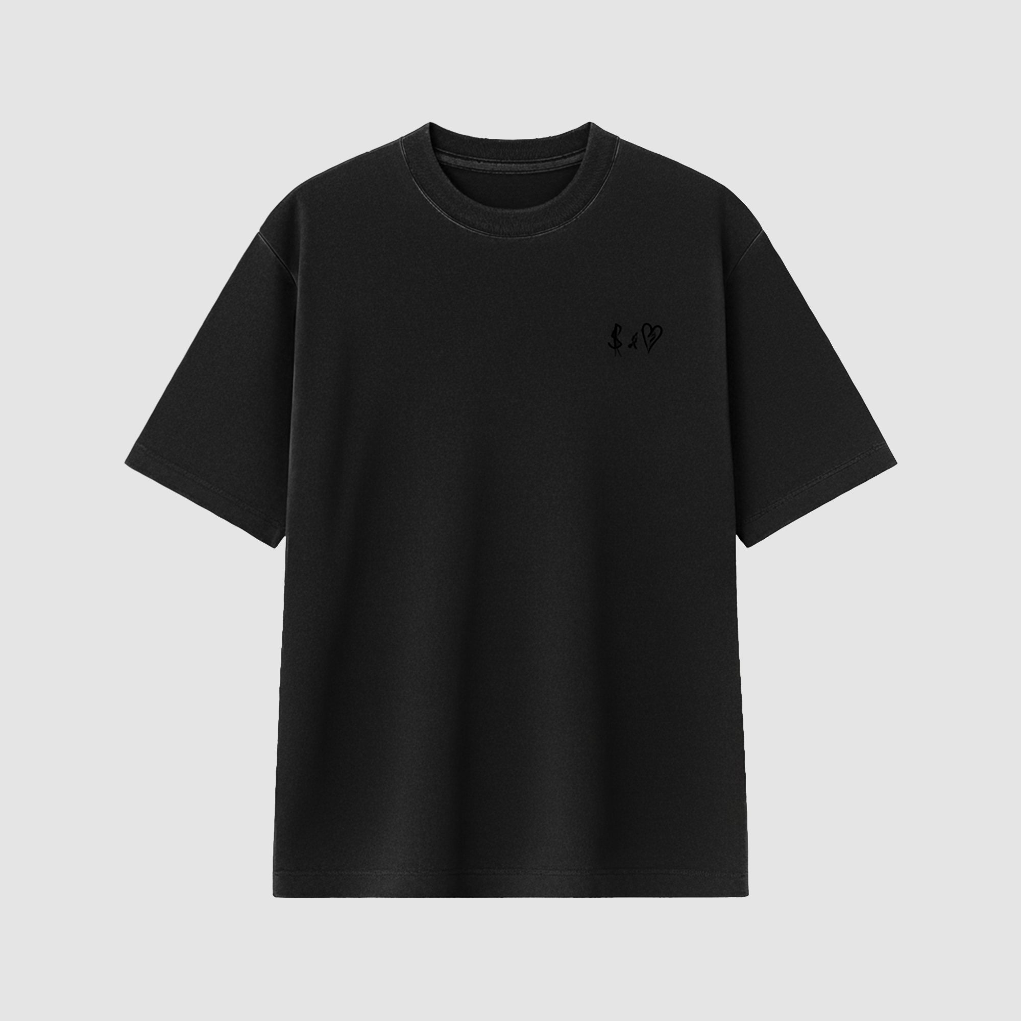 Basic Washed Black T-Shirt