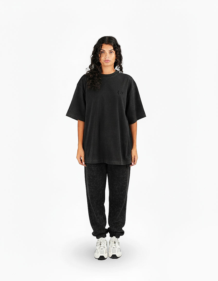 Basic Washed Black T-Shirt