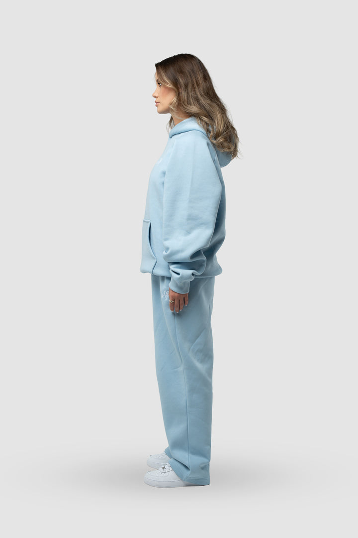BASIC BABY BLUE TRACKSUIT WITH HOODIE