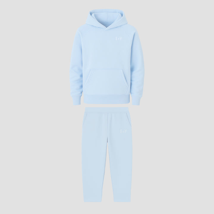BASIC BABY BLUE TRACKSUIT WITH HOODIE