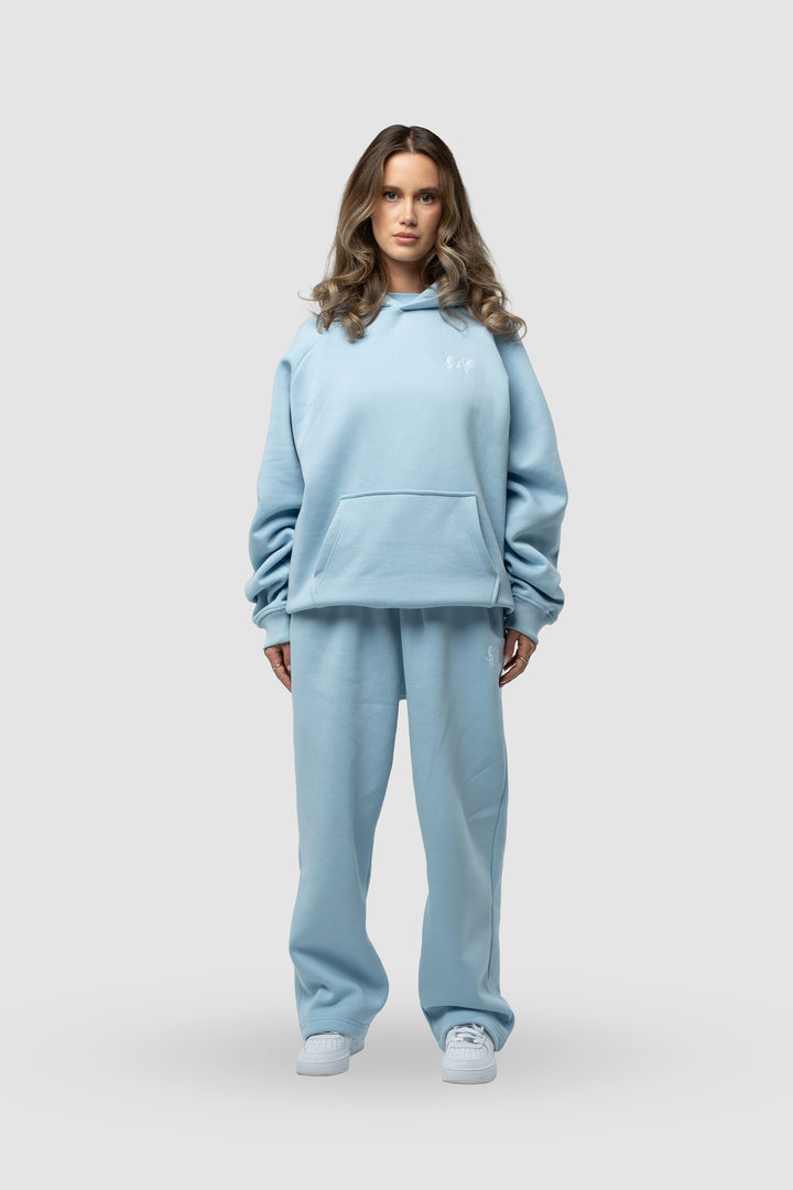 BASIC BABY BLUE TRACKSUIT WITH HOODIE