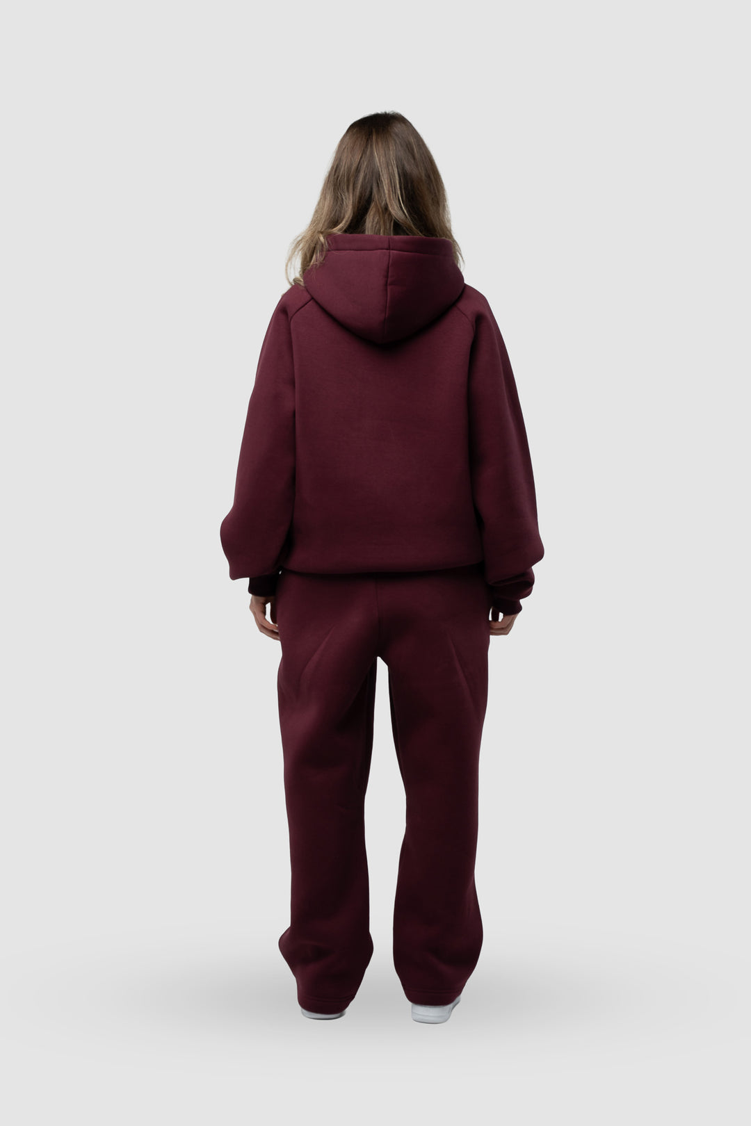 BASIC BORDEAUX HOODIE