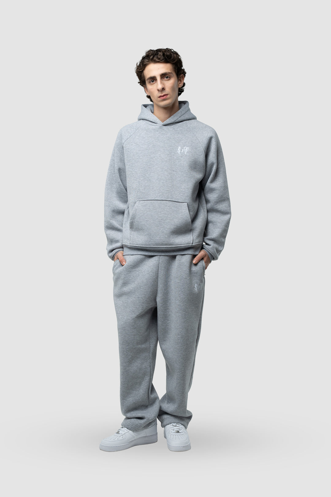 BASIC DARK GREY TRACKSUIT WITH HOODIE
