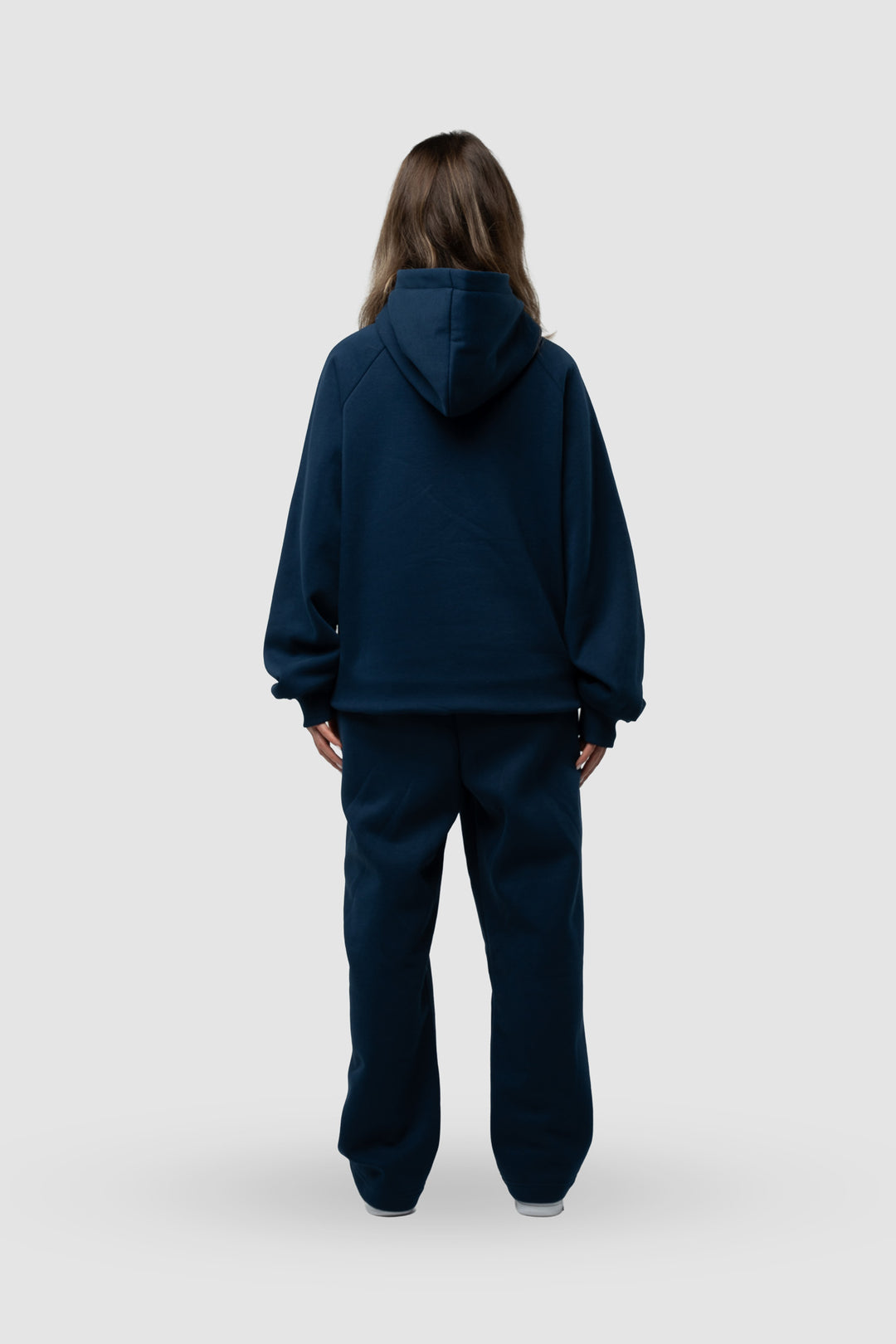 BASIC NAVY BLUE TRACKSUIT WITH HOODIE