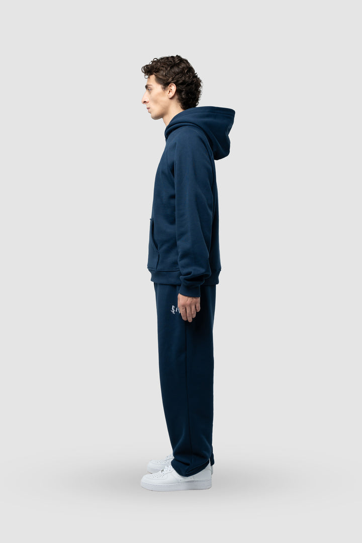 BASIC NAVY BLUE HOODIE