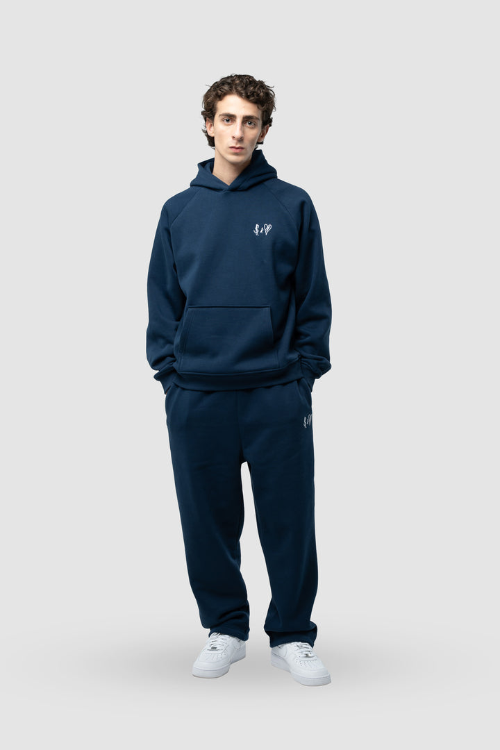 BASIC NAVY BLUE HOODIE