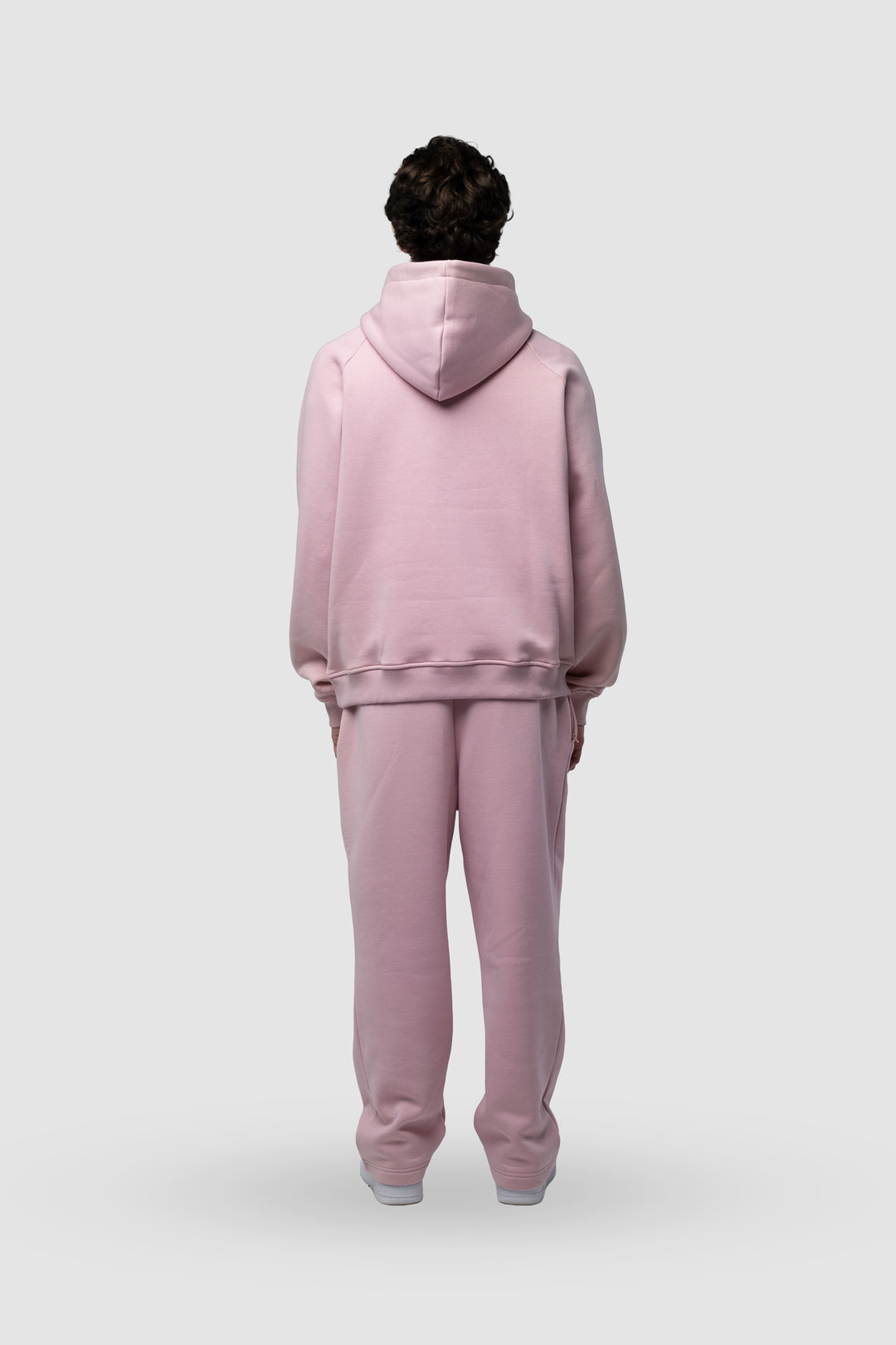 BASIC LIGHT PINK TRACKSUIT WITH HOODIE