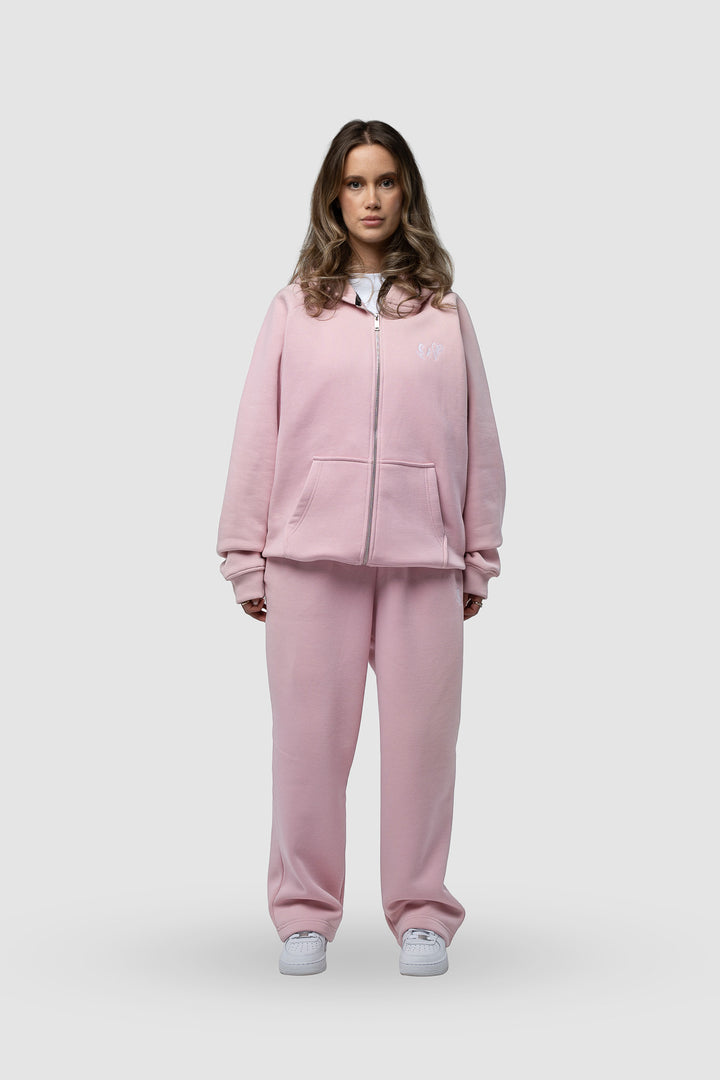 BASIC LIGHT PINK ZIP-HOODIE