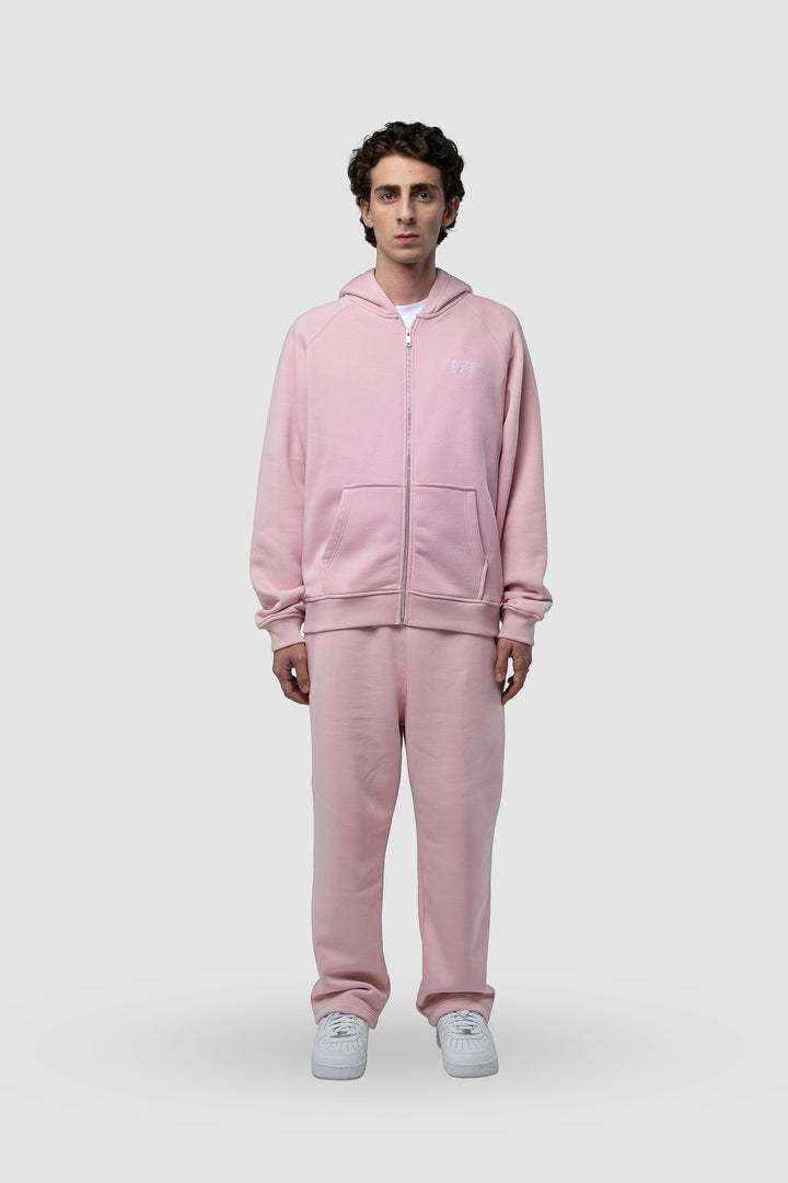 BASIC LIGHT PINK ZIP-HOODIE