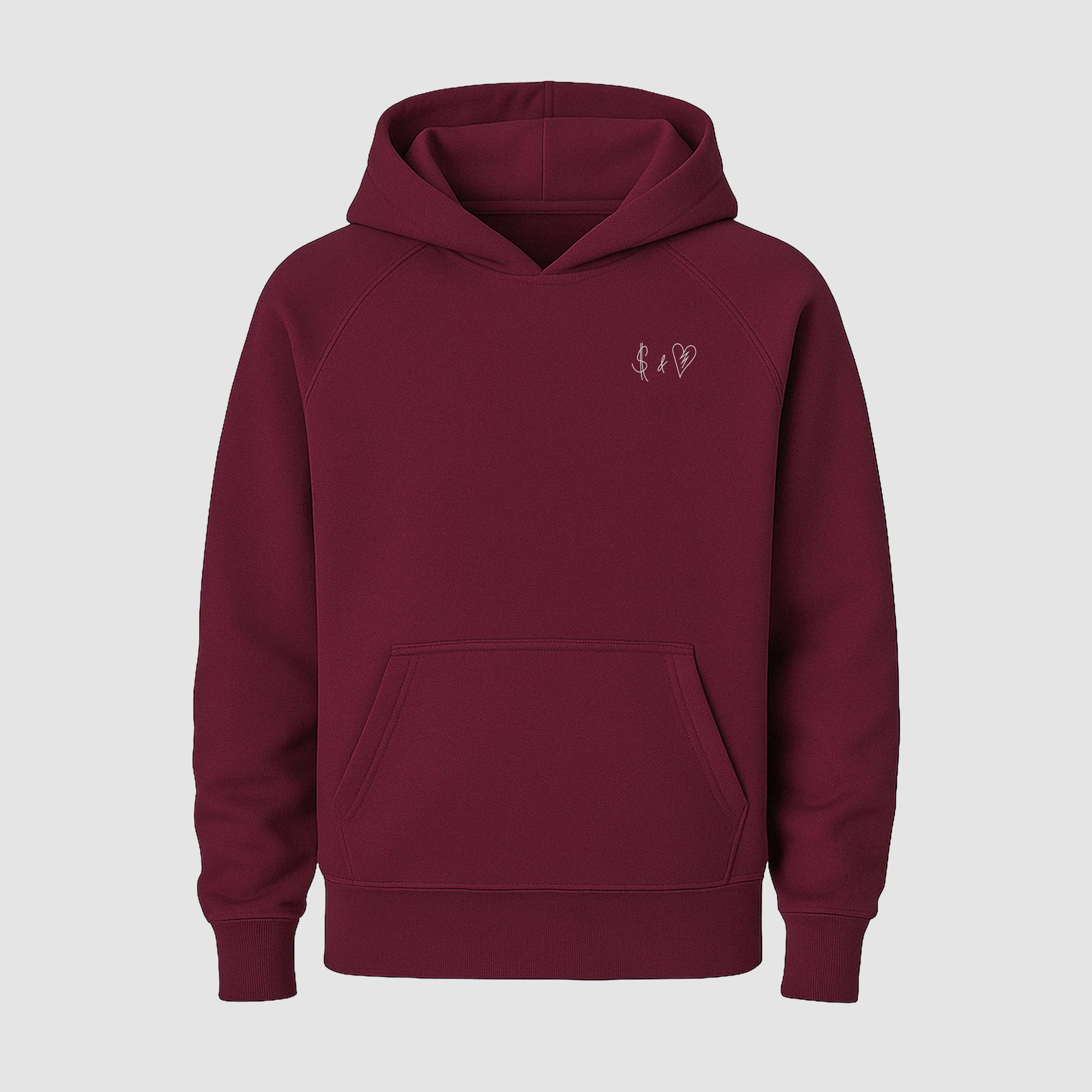 Basic Bordeaux Red Hoodie