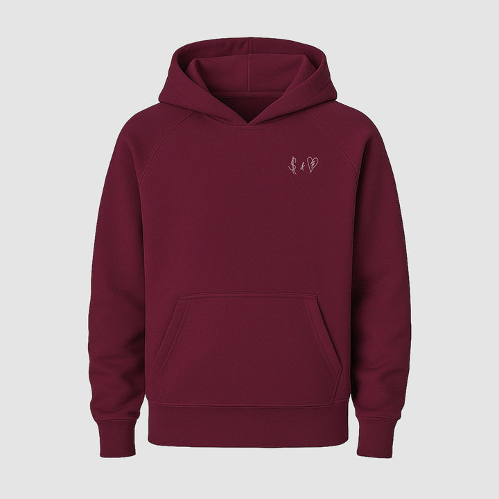 Basic Bordeaux Red Hoodie