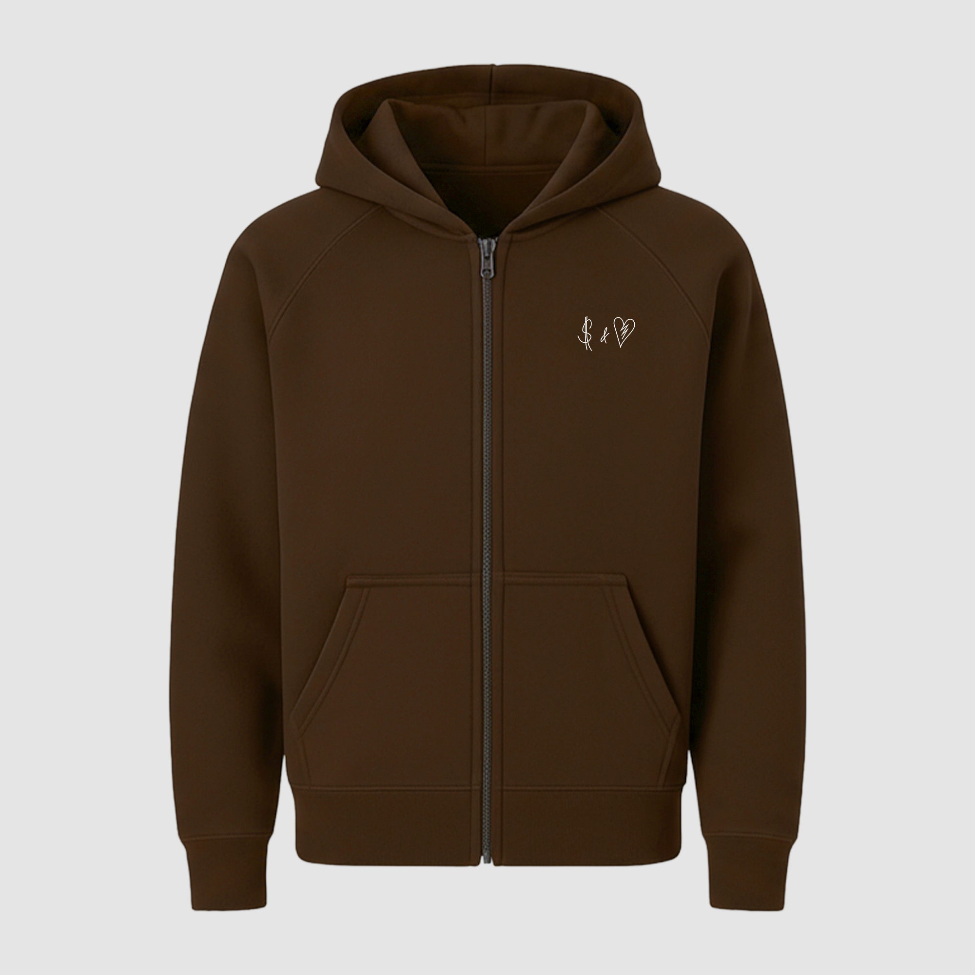 Basic Chocolate ZIP-Hoodie