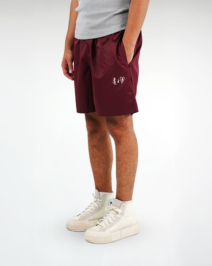 Basic Swim Shorts Bordeaux Red