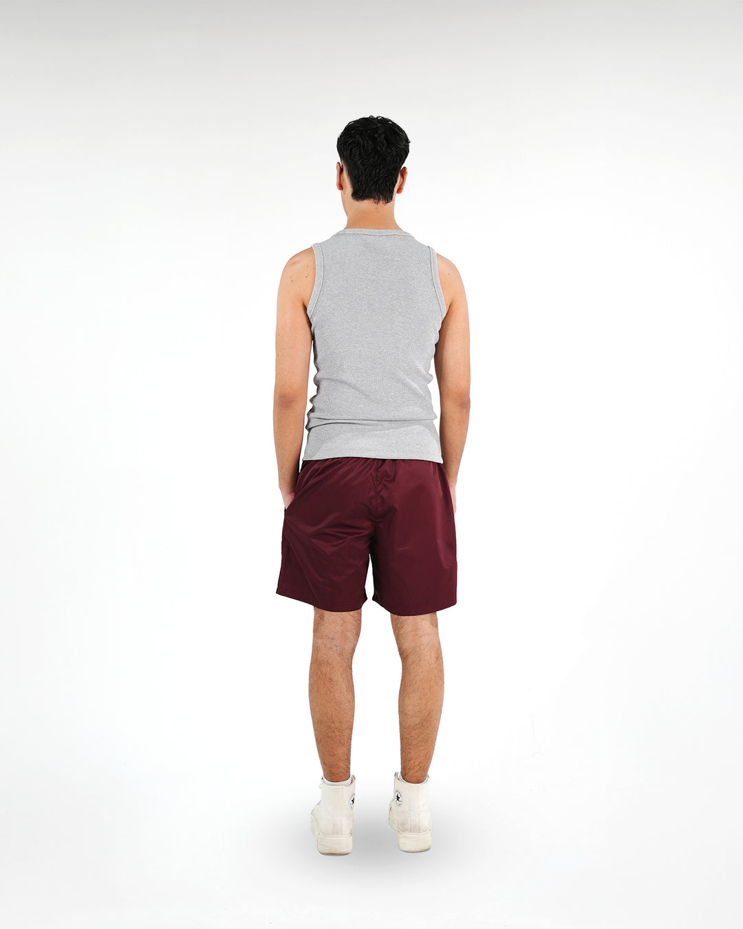 Basic Swim Shorts Bordeaux Red