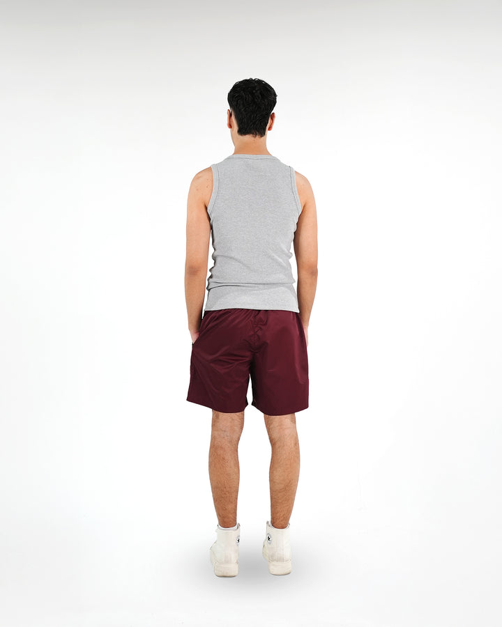 Basic Swim Shorts Bordeaux Red