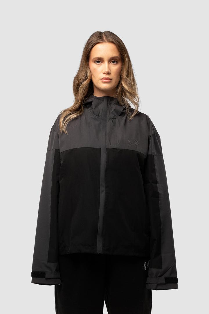 RAINJACKET BLACK/GREY