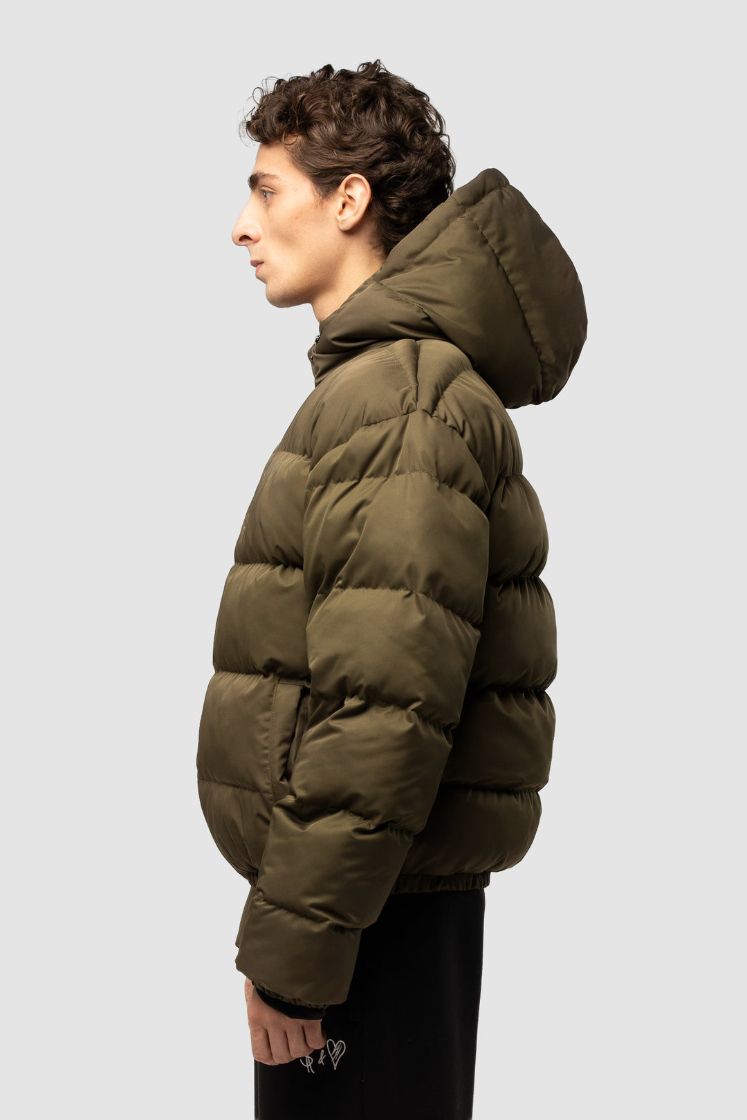PUFFER JACKET OLIVE GREEN