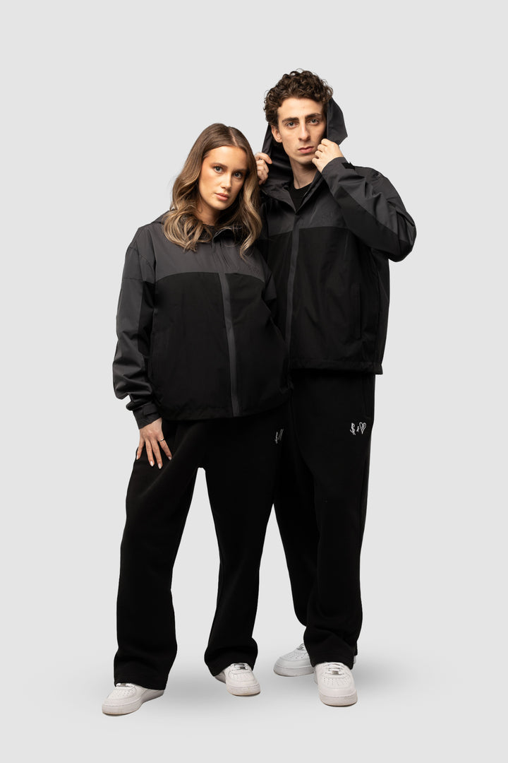 RAINJACKET BLACK/GREY