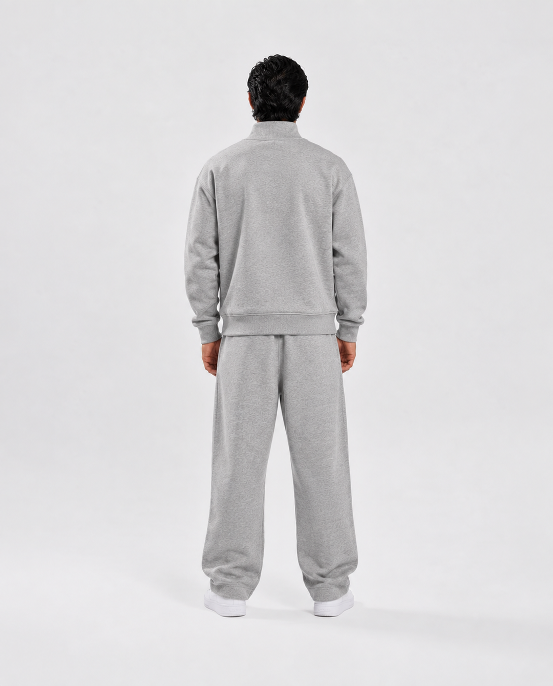 BASIC DARK GREY SWEAT-JACKET