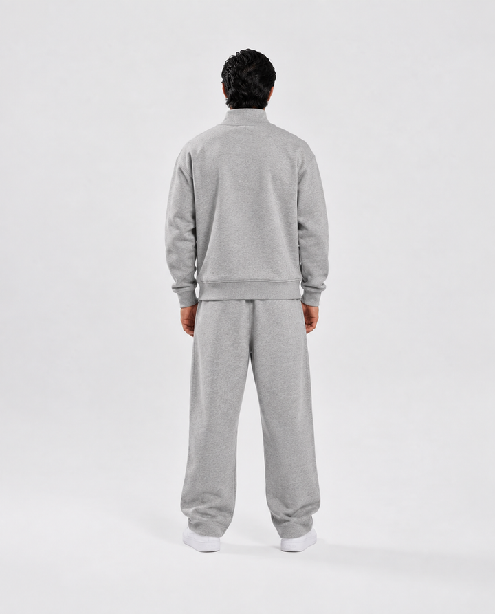 BASIC DARK GREY SWEAT-JACKET