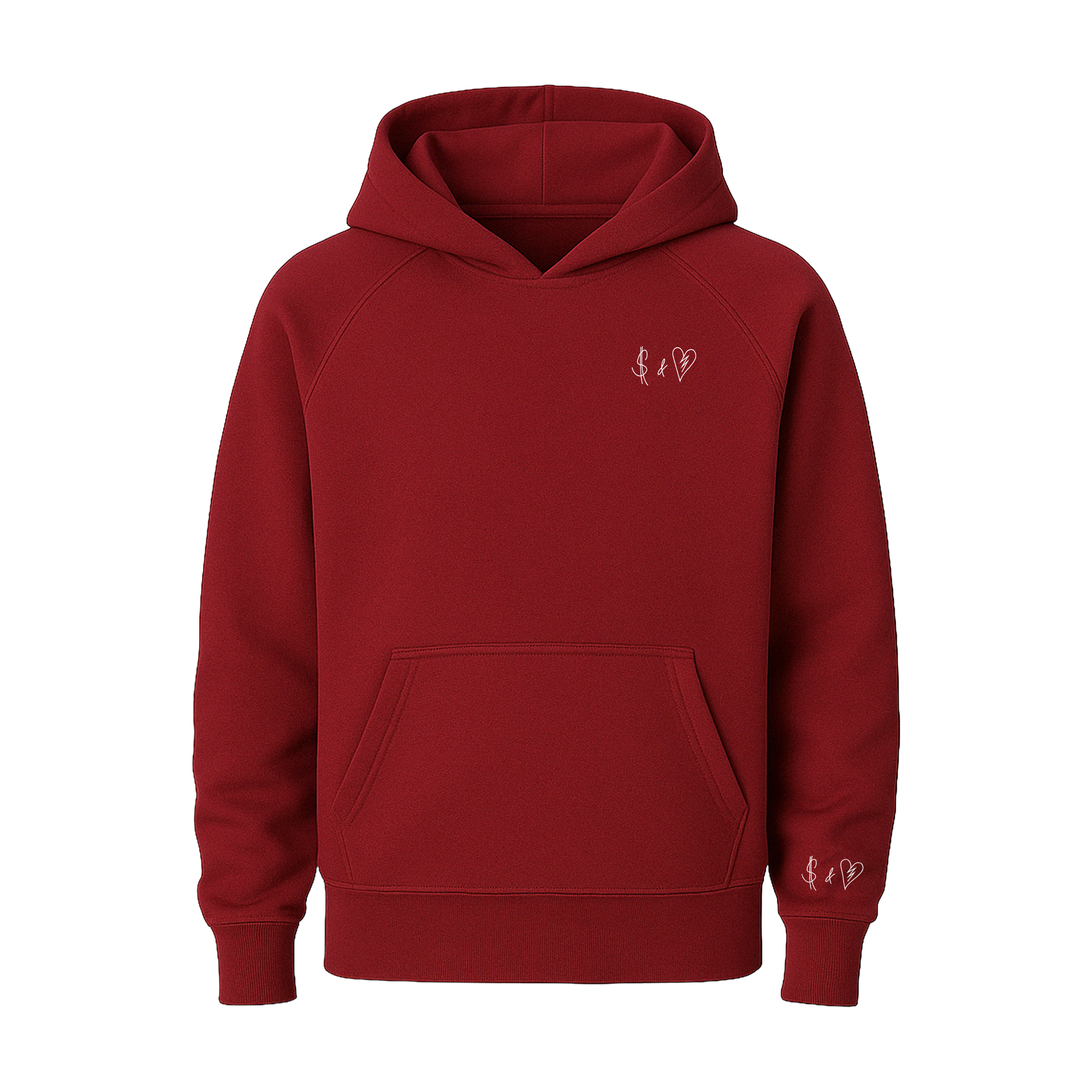 Basic Bordeaux Red Hoodie