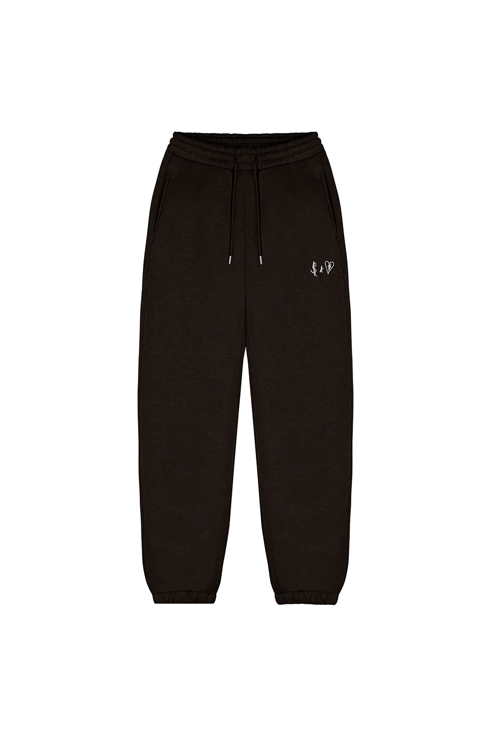 Basic Jogger Dark Brown Logo