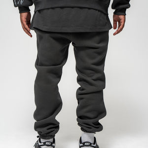 Basic Jogger Dark Grey Logo