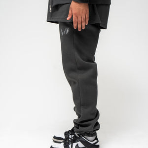 Basic Jogger Dark Grey Logo