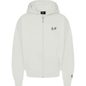 Basic Zip-Hoodie Off-White Logo