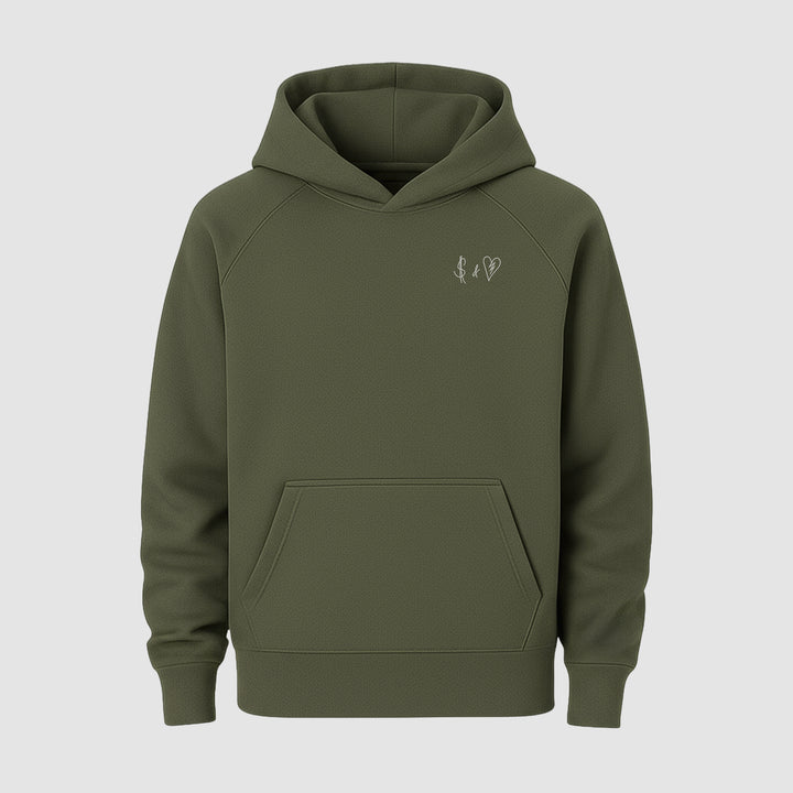 BASIC OLIVE GREEN HOODIE