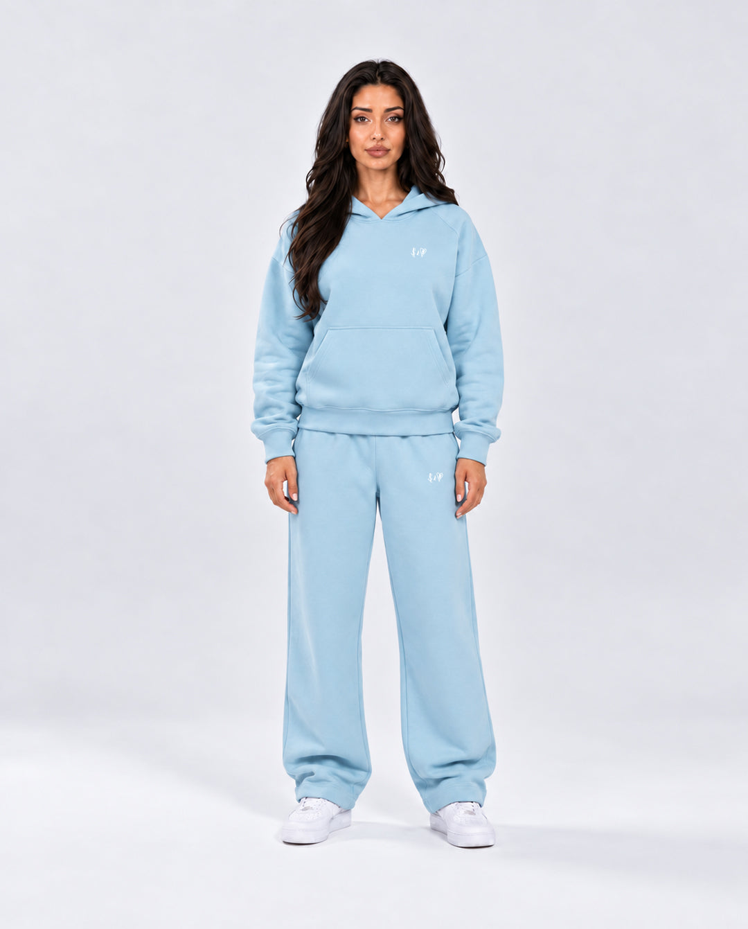 BASIC BABY BLUE TRACKSUIT WITH HOODIE