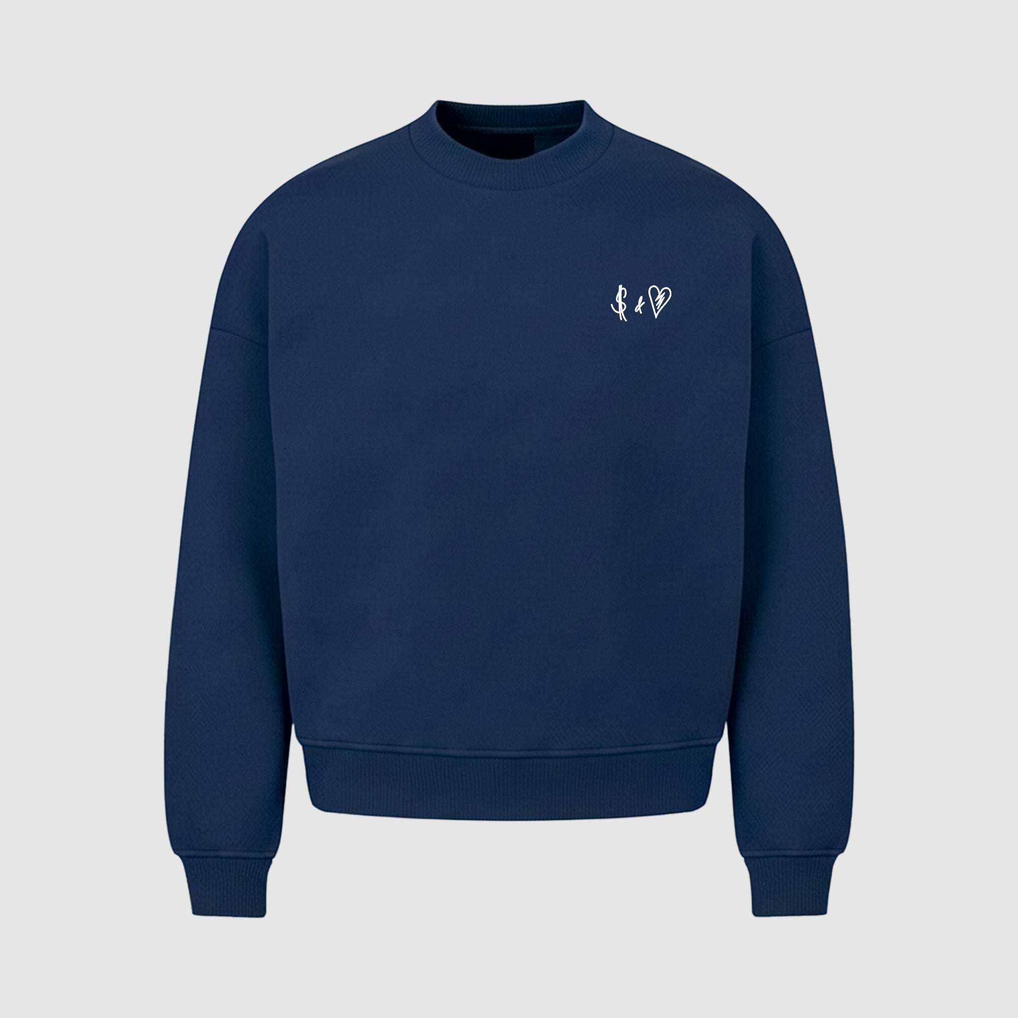 BASIC NAVY BLUE SWEATER