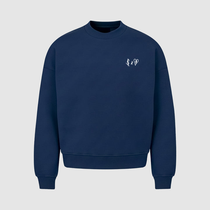 BASIC NAVY BLUE SWEATER