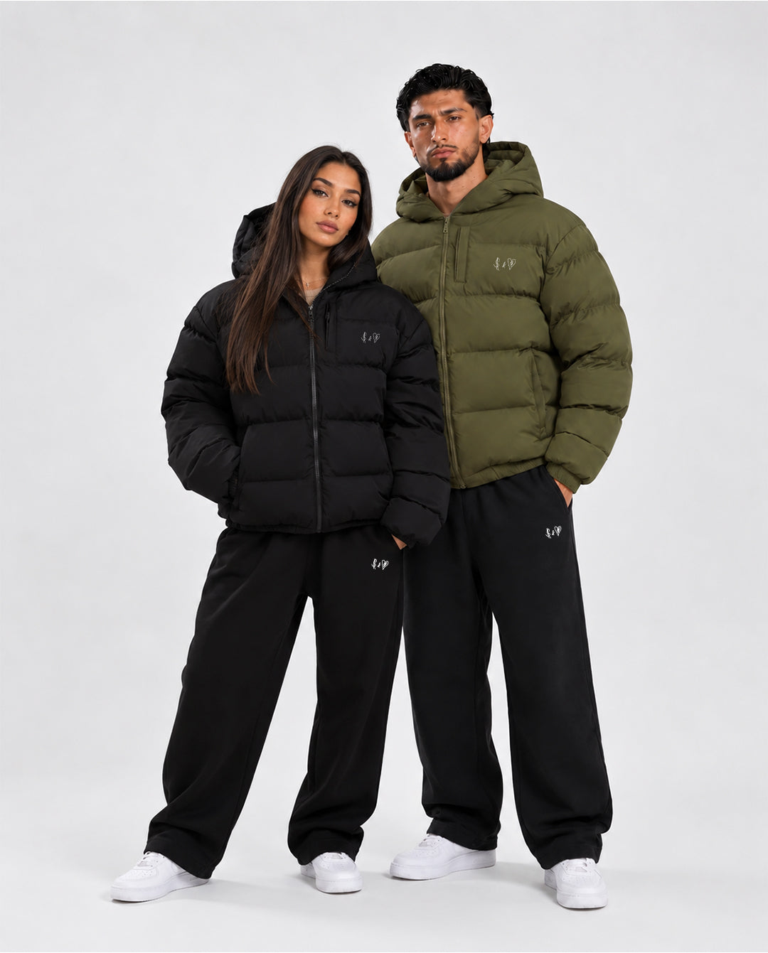 PUFFER JACKET OLIVE GREEN