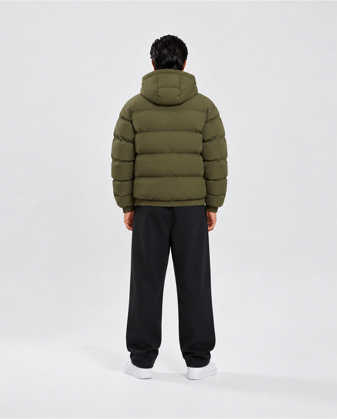 PUFFER JACKET OLIVE GREEN