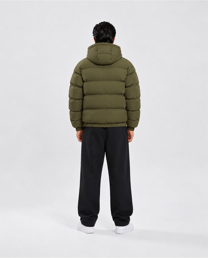 PUFFER JACKET OLIVE GREEN