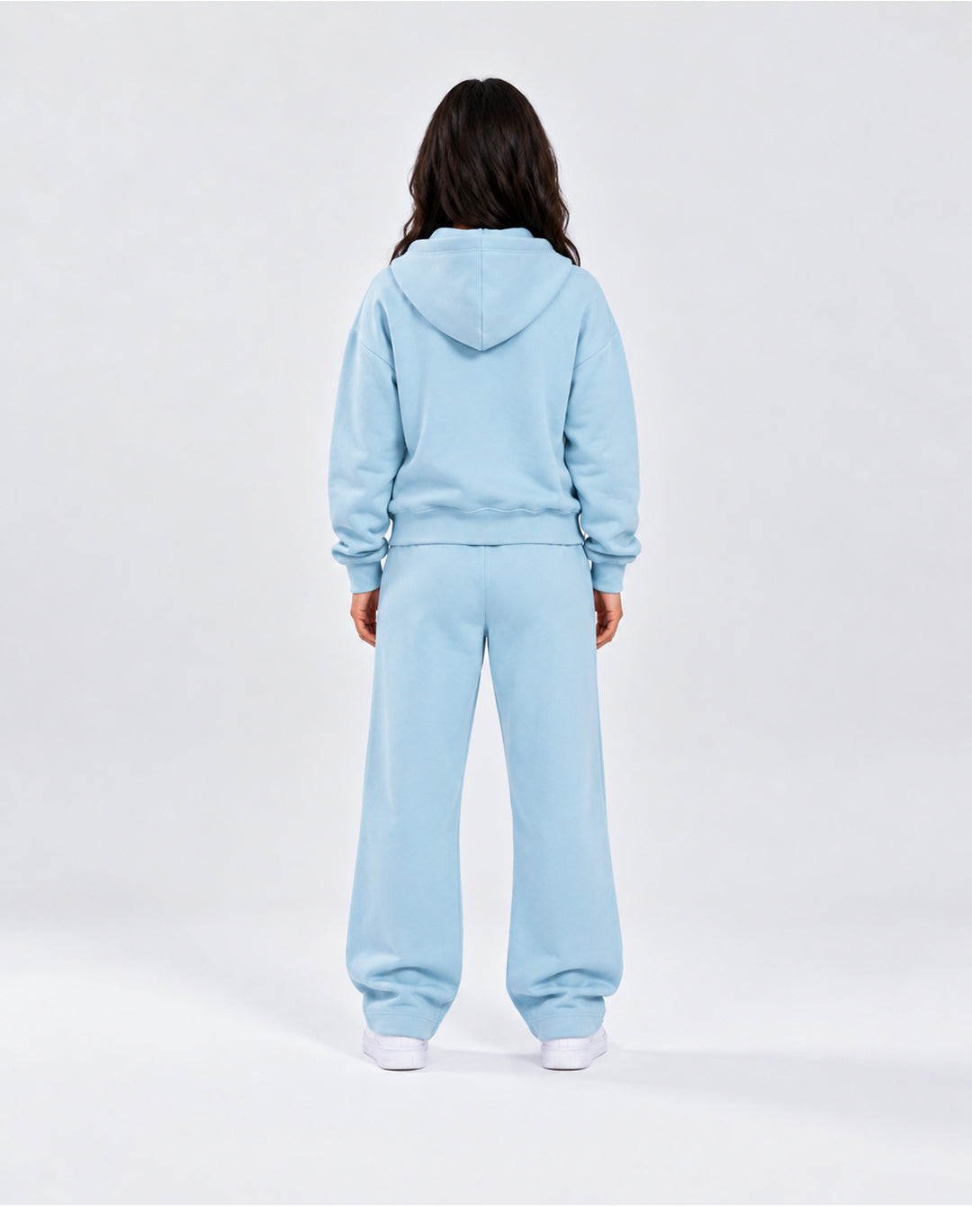 BASIC BABY BLUE TRACKSUIT WITH HOODIE
