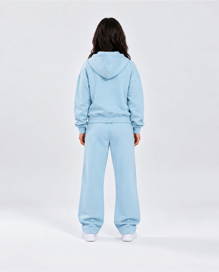BASIC BABY BLUE TRACKSUIT WITH HOODIE