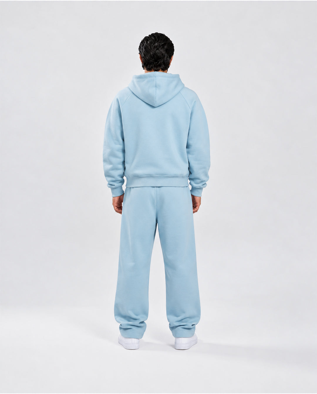BASIC BABY BLUE TRACKSUIT WITH HOODIE