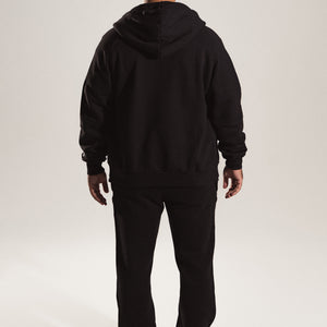 Basic Zip-Hoodie Black