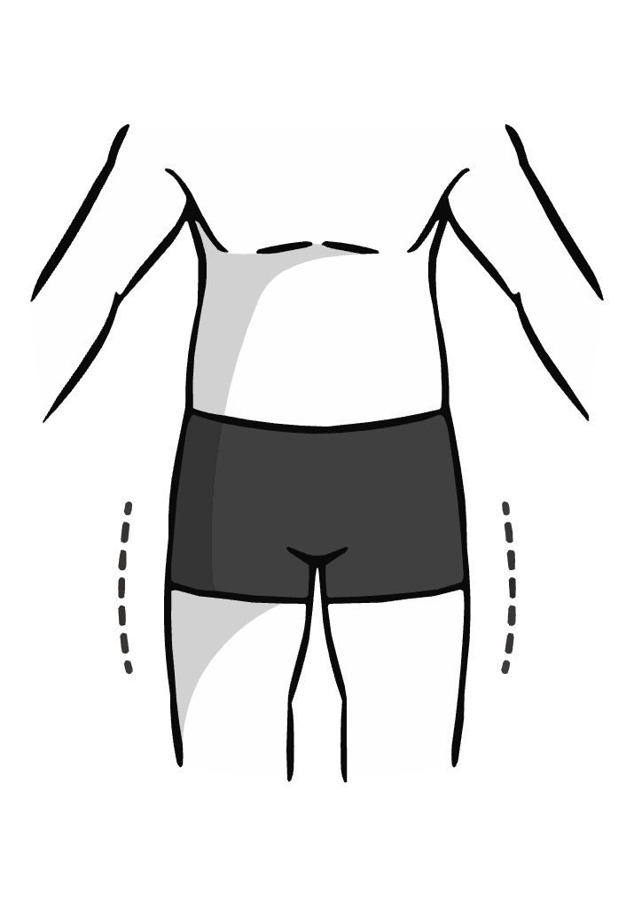 Normale Körperform